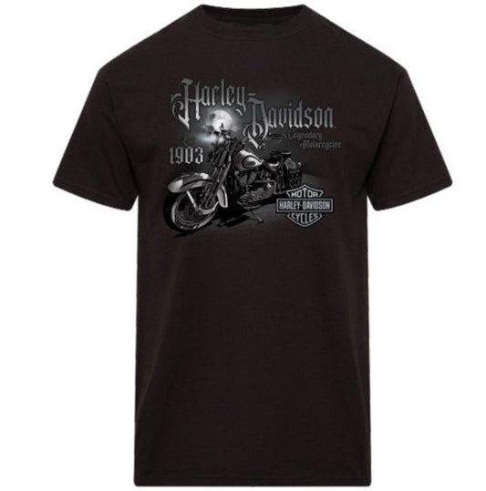 Harley Davidson Men's Mist Short Sleeve T-Shirt Black