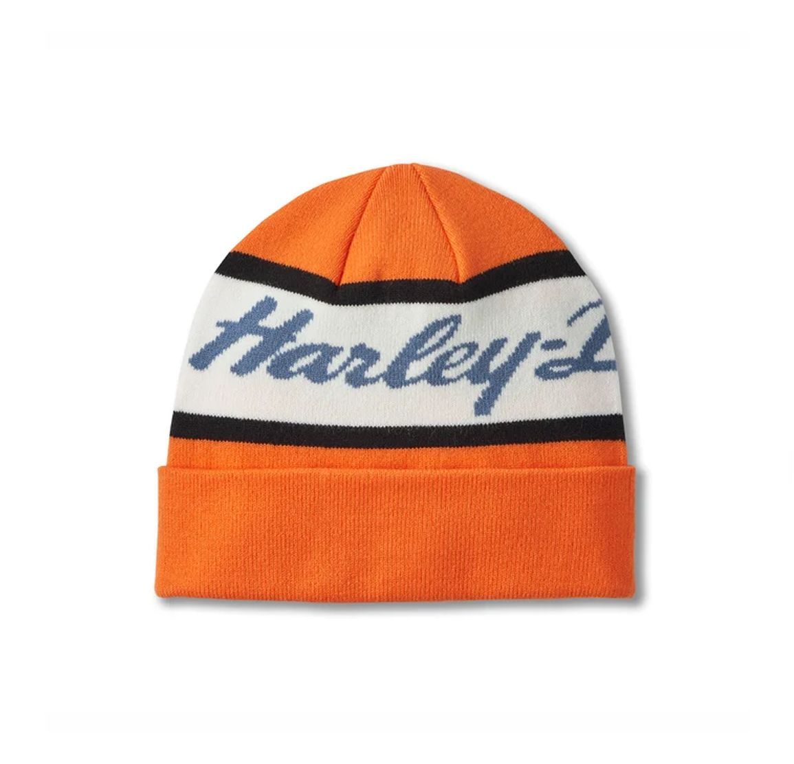 H-D Script Beanie - Harley Orange