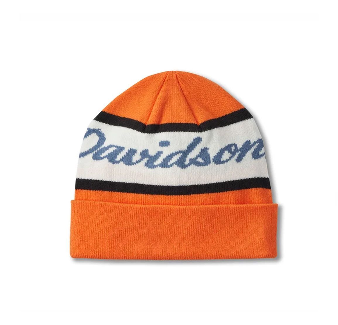 H-D Script Beanie - Harley Orange