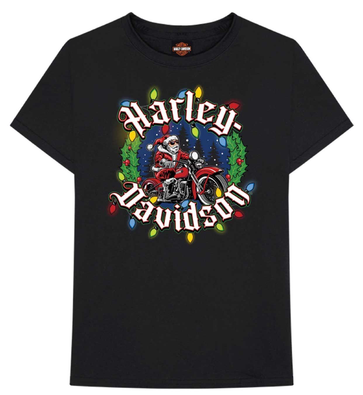 BELFAST HARLEY-DAVIDSON WREATH CHRISTMAS DEALER TEE