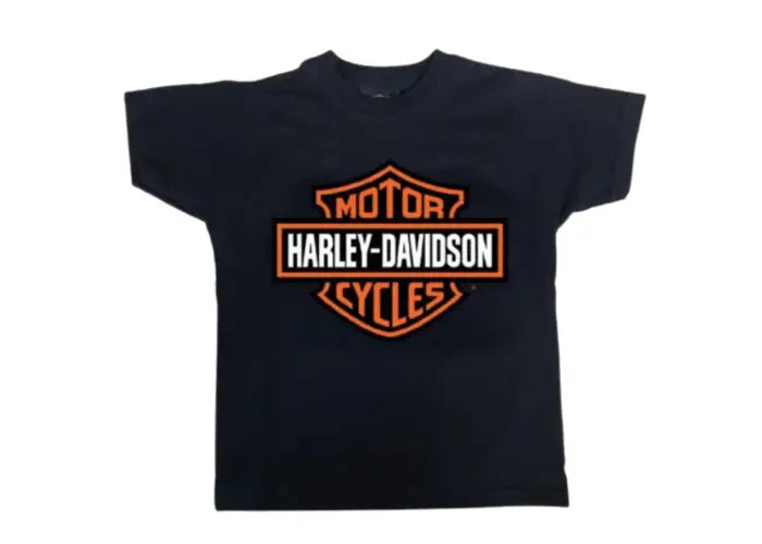 HARLEY-DAVIDSON YOUTH BLACK BAR AND SHIELD KIDS DEALER TEE