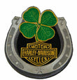 Embroidered Lucky Clover Horseshoe Small Emblem Sew-On Patch