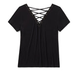 Women's Bling H-D® Afterlife Short Sleeve Laced Back Tee