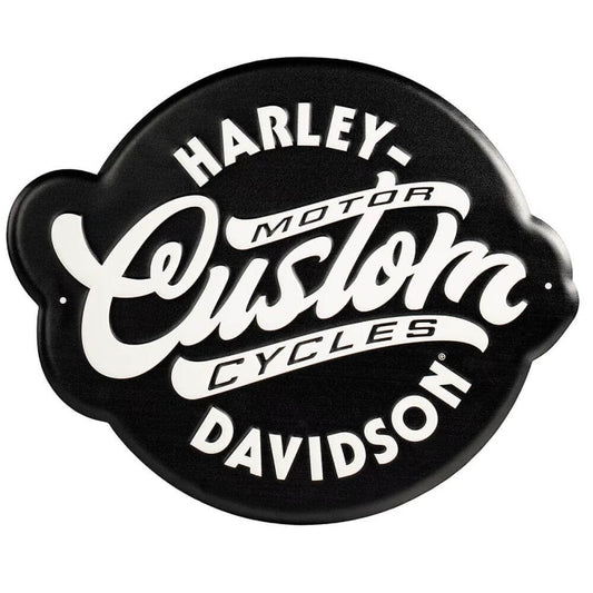 H-D Custom Motorcycle Tin Sign