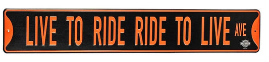 H-D LTR-RTL Ave. Metal Street Sign- HDL-15574