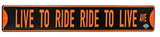 H-D LTR-RTL Ave. Metal Street Sign- HDL-15574