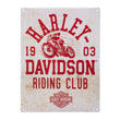 H-D Riding Club Tin Sign