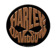 H-D Copper Skull Tin Magnet