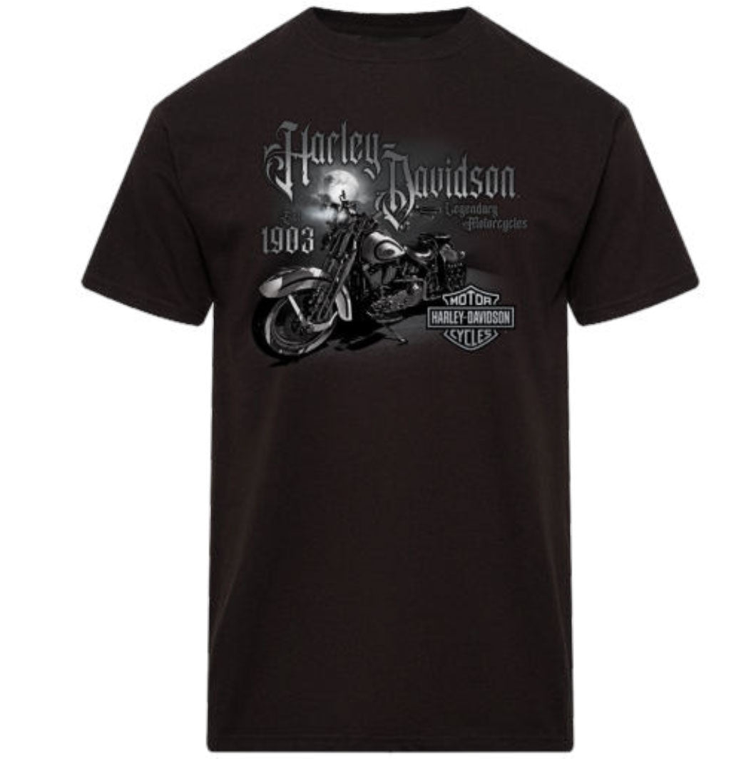 Harley Davidson Men's Mist Short Sleeve T-Shirt Black