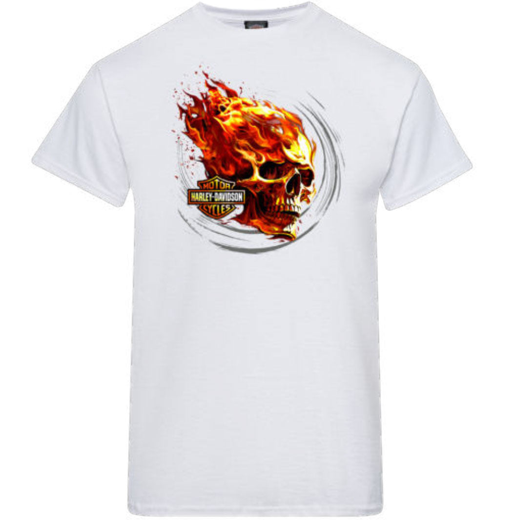 Harley Davidson Men's Spark Short Sleeve T-Shirt White