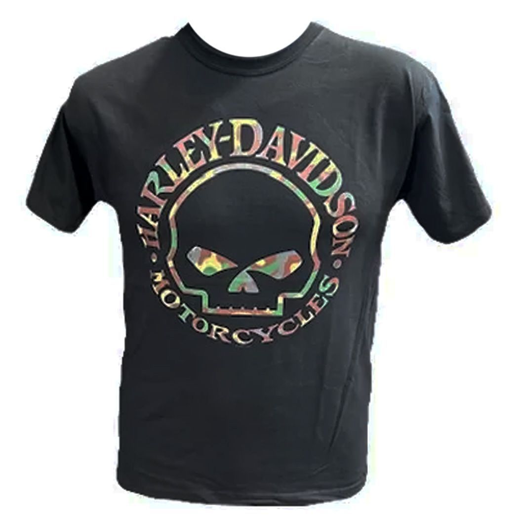 Harley Davidson W/G Camo Men's T Shirt