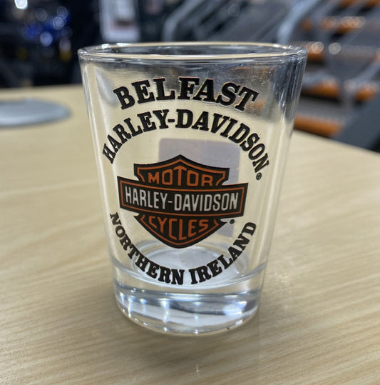 Harley Davidson Belfast Dealer Shot Glass