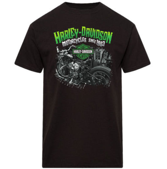 Harley Davidson Men's Workshop Short Sleeve T-Shirt Black